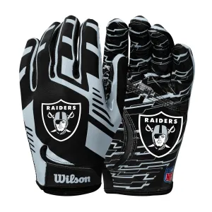 NFL Stretch Fit Youth Receivers Gloves - Las Vegas Raiders