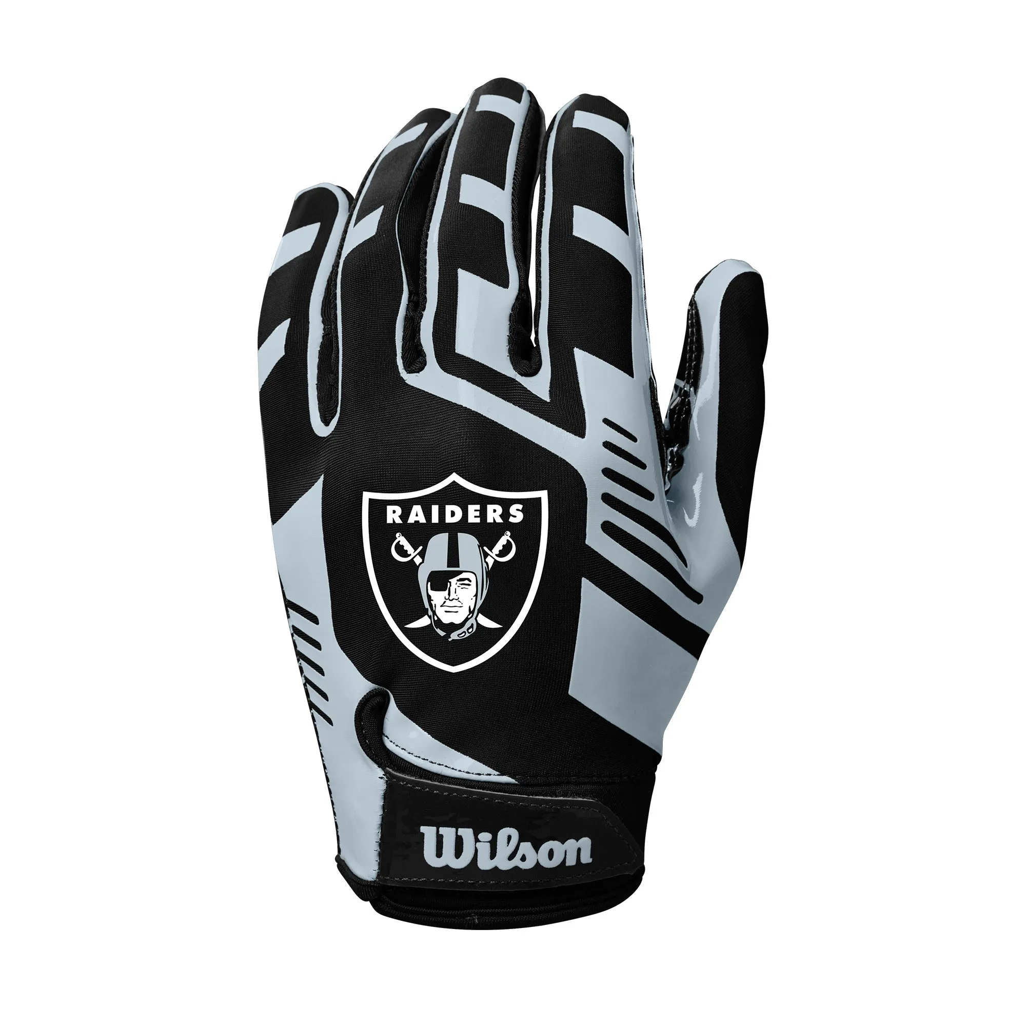 NFL Stretch Fit Youth Receivers Gloves - Las Vegas Raiders