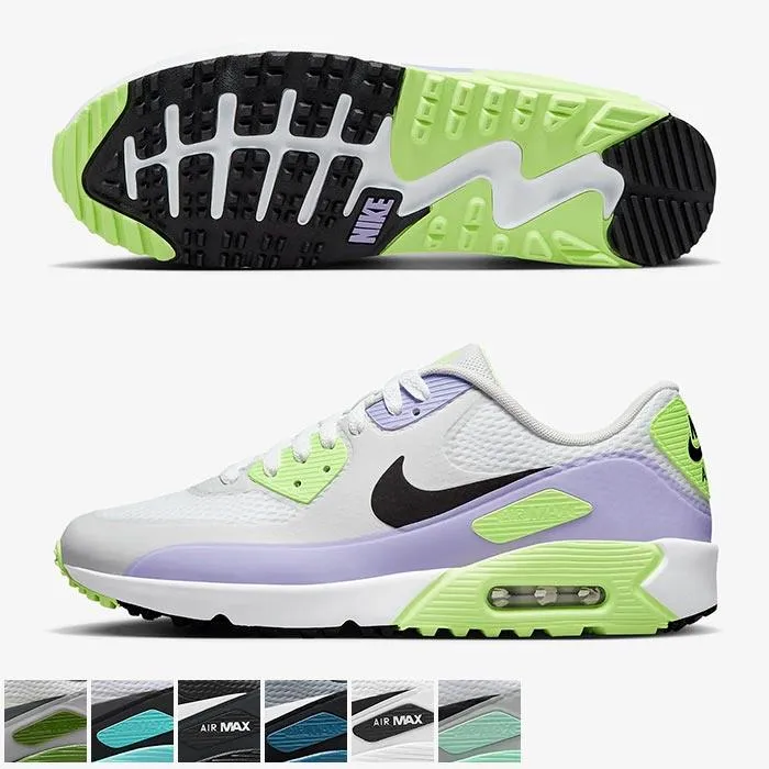 Nike Air Max 90 G Golf Shoes 9.0 Smoke Grey/Black/Grey Fog/White M