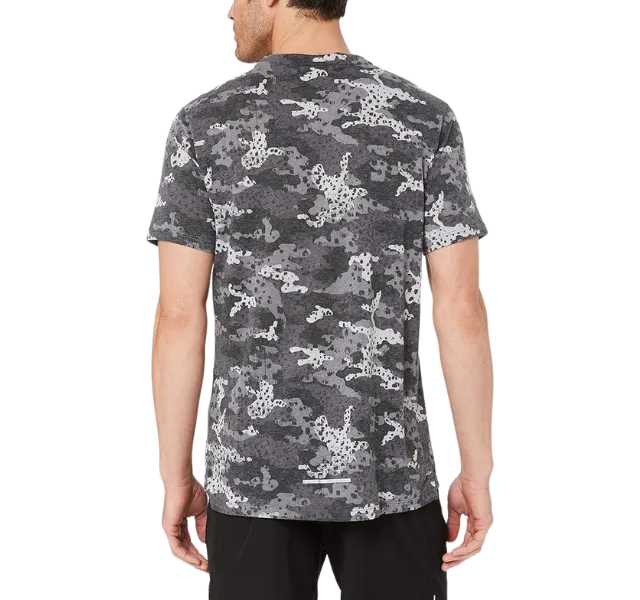 Nike Breathe Rise 365 Miler T-Shirt - Black/Grey Camo
