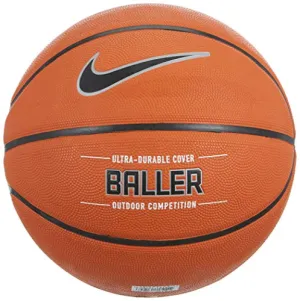 Nike BS3009-855 Rubber Basketball, Size 7, (Orange, Black, Metal Silver)
