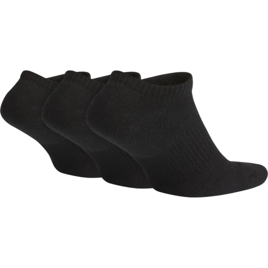 Nike SB Everyday Plus Cushion Training No-Show Socks 3-Pack - Black