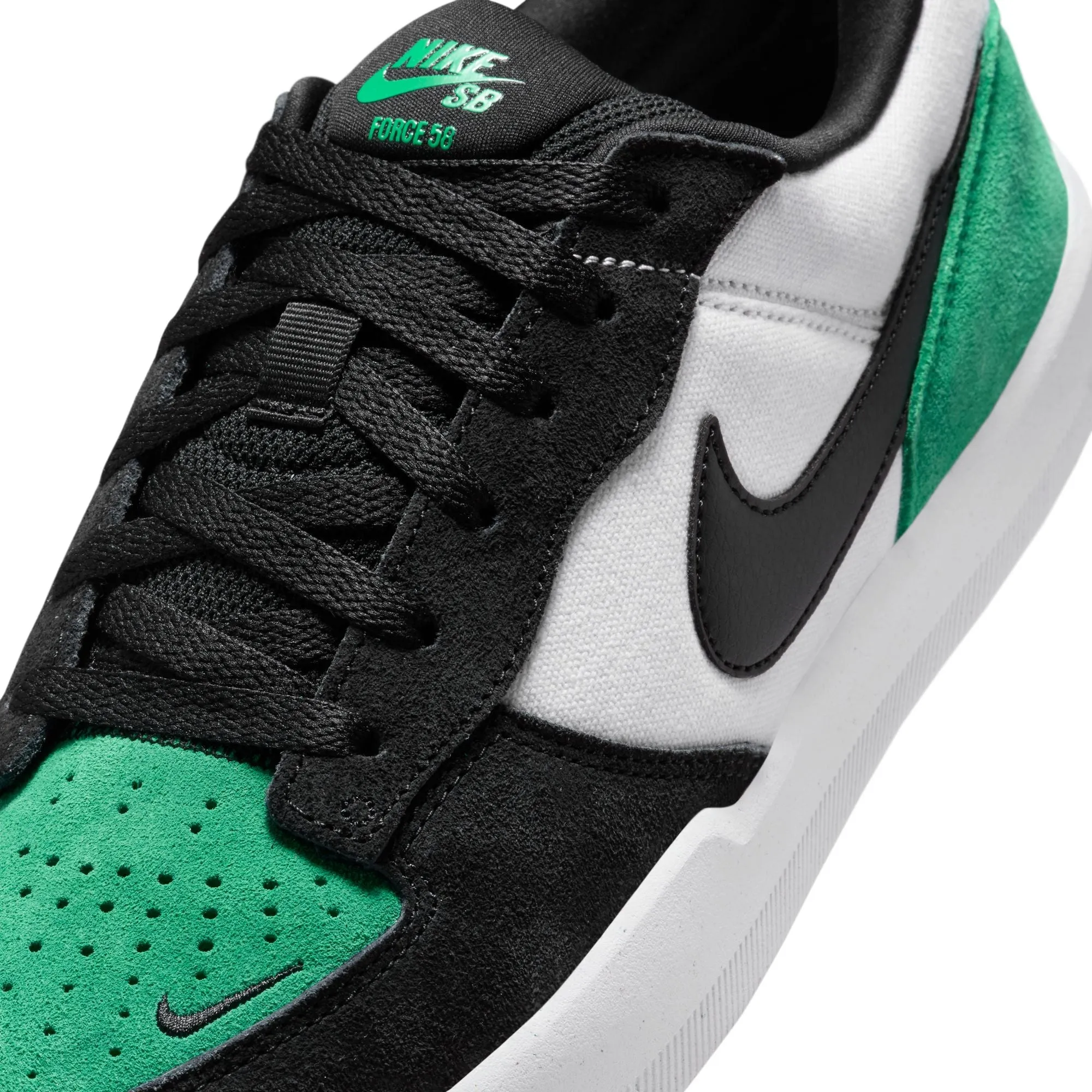 Nike SB Force 58 White/Black/Stadium Green
