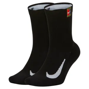 NikeCourt Multiplier Cushioned Crew Socks in Black