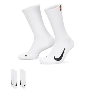 NikeCourt Multiplier Cushioned Crew Socks in White
