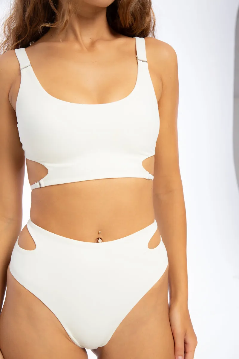 Nona Perkasa Gladiolus Top - Ivory