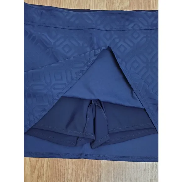 NWT Jude Connally Fern jacquard skort grand links navy sports golf tennis preppy