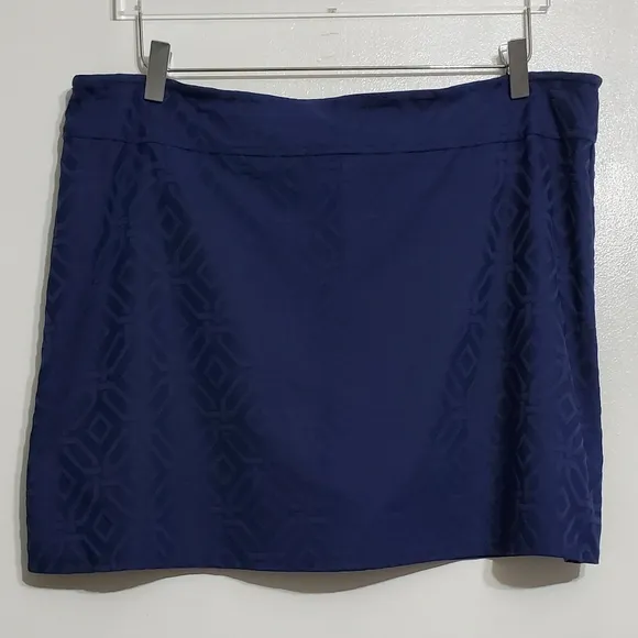 NWT Jude Connally Fern jacquard skort grand links navy sports golf tennis preppy