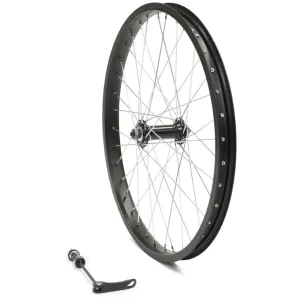 On Track Wheel 20 x 1.50 Front Alloy Rim/Steel Hub Q/R Black