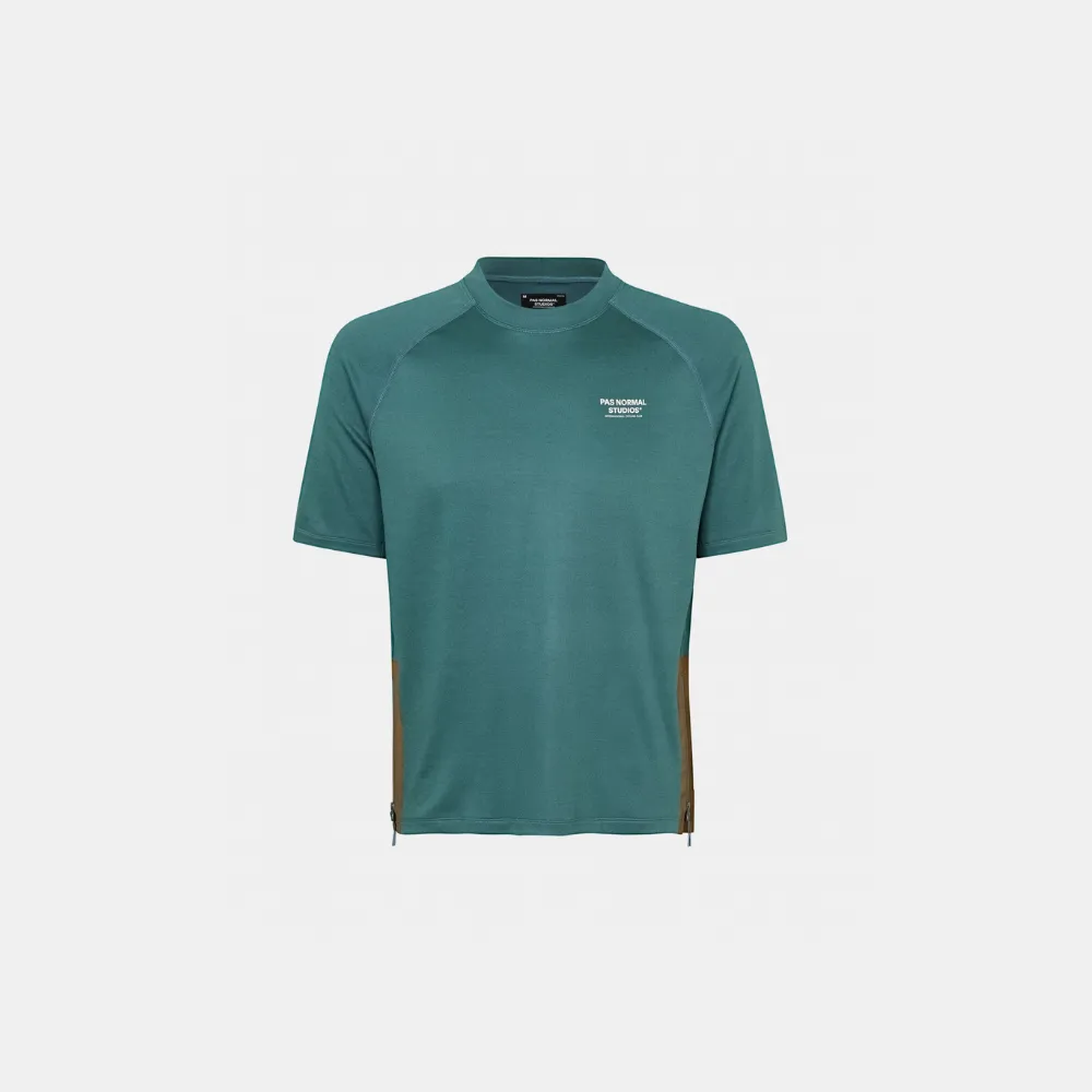 Pas Normal Studios Escapism Technical T-shirt - Dusty Teal