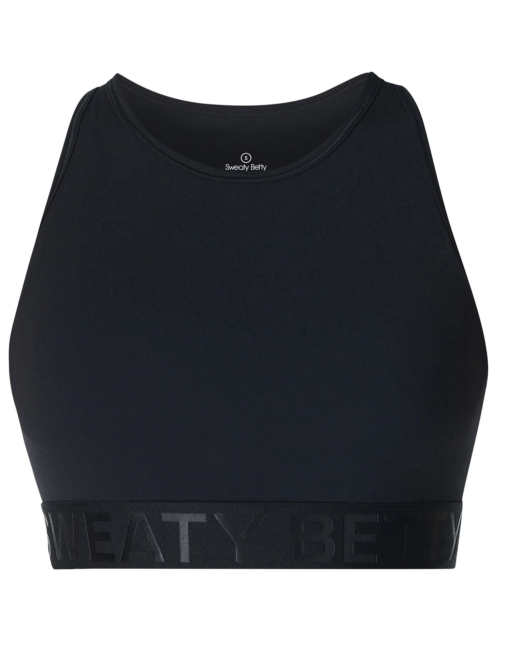 Power Logo Medium Impact Cropped Vest - Black