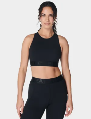 Power Logo Medium Impact Cropped Vest - Black