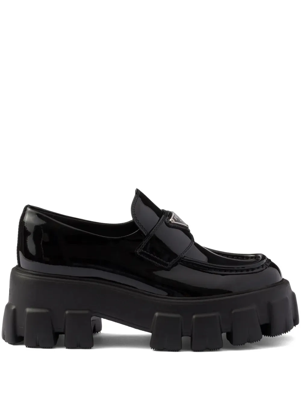 Prada Monolith patent leather loafers