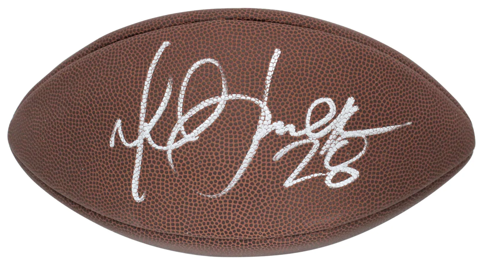 Rams Marshall Faulk Signed Wilson Super Grip Football W/ Case BAS Witnessed