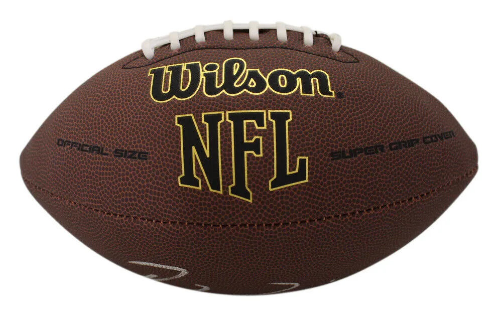 Ray Lewis Autographed Baltimore Ravens Super Grip Football Beckett 37458
