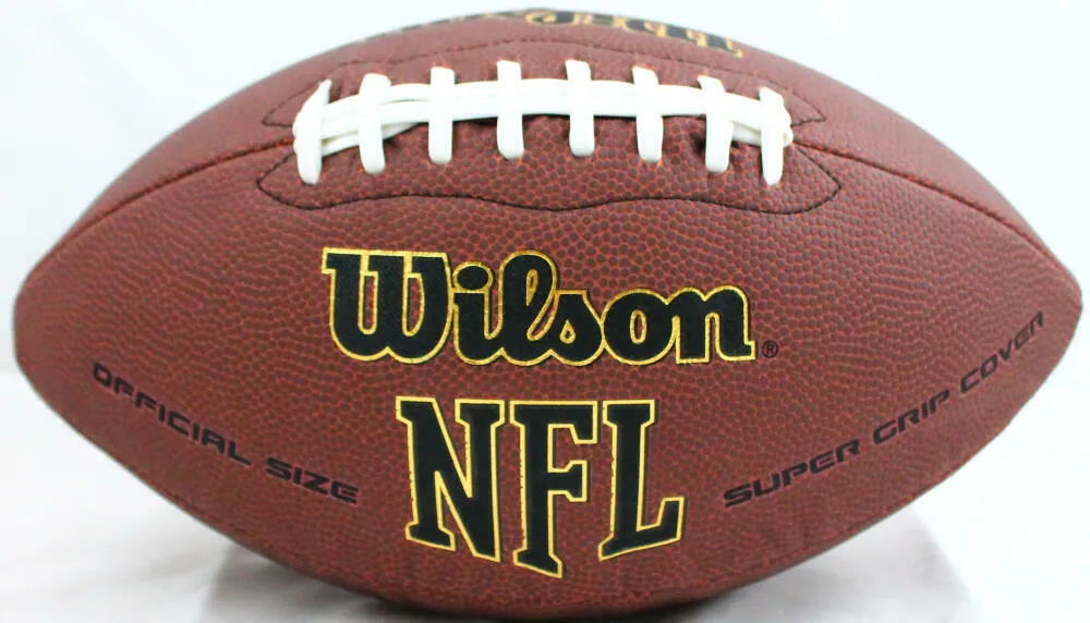 Ray Lewis Autographed Wilson NFL Super Grip Football-Beckett W Hologram *Silver