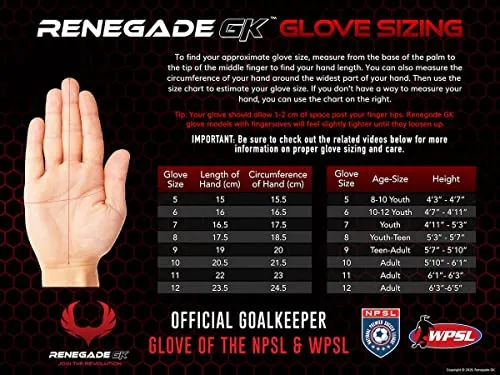 Renegade GK Vortex Storm Roll Cut Level 3 Mens & Womens Goalie Gloves with German Hypergrip Palms - Goalkeeper Gloves Soccer - Goalie Gloves Size 11 Black, Blue, Purple