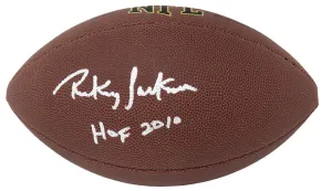 Rickey Jackson 49ers Signed Wilson Super Grip F/S NFL Football w/HOF 2010 - SS