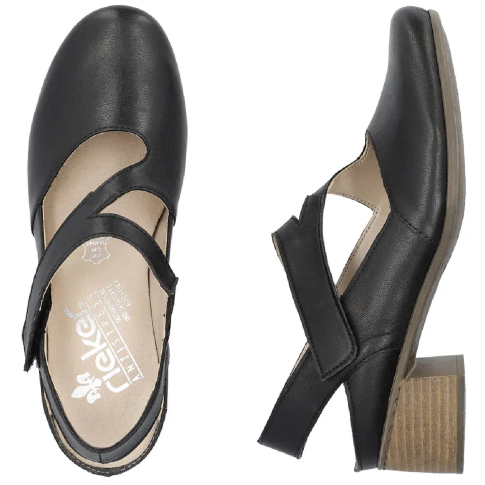 Rieker 41697-00 (Leanne) Black Shoes