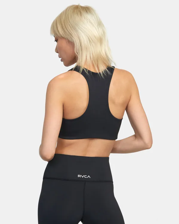 RVCA Womens VA Essential Mid Support Sports Bra
