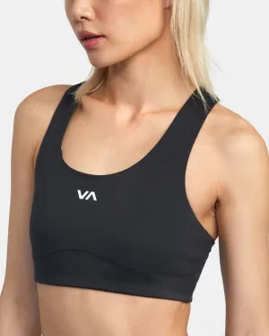 RVCA Womens VA Essential Mid Support Sports Bra