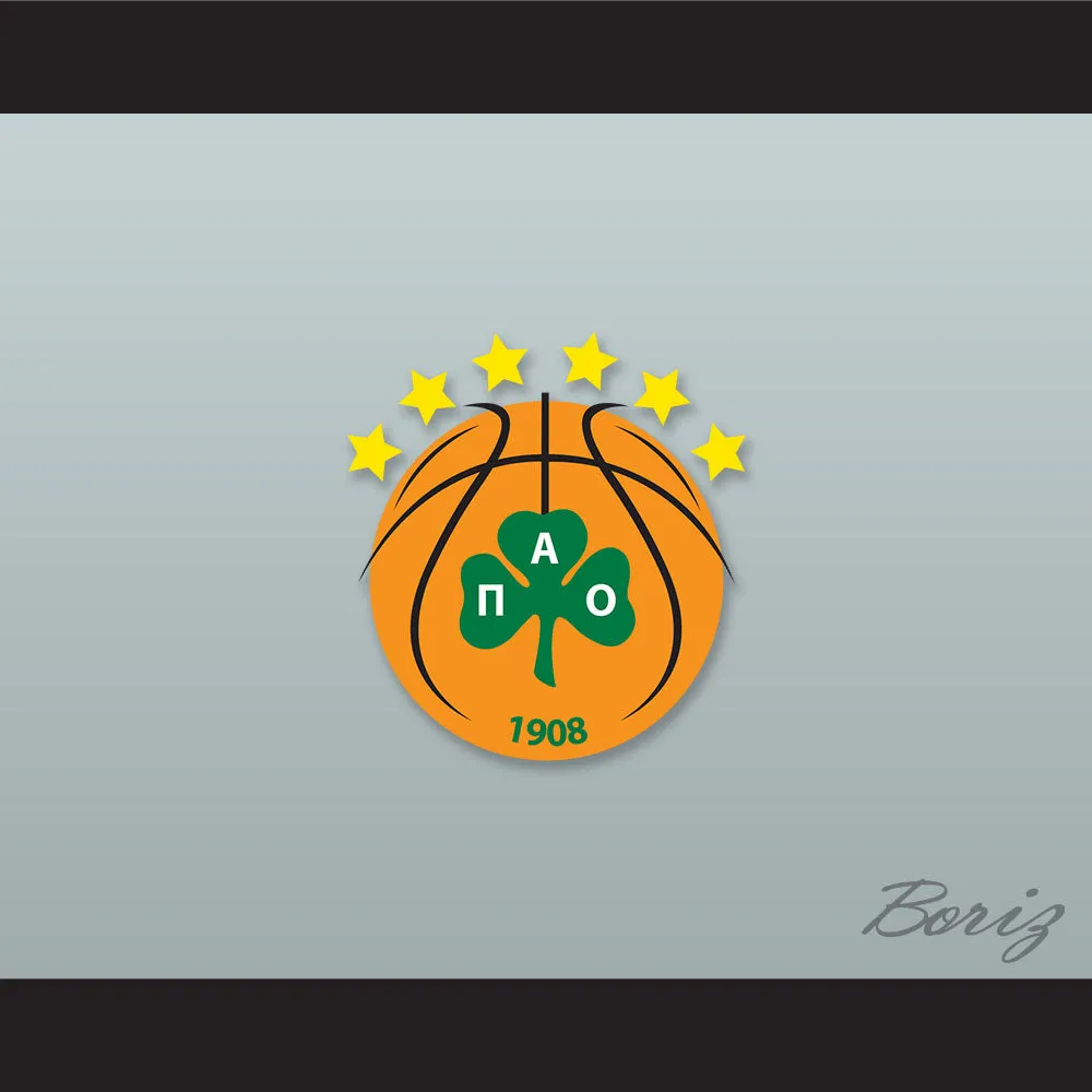 Sarunas Jasikevicius 19 Panathinaikos BC Green Basketball Jersey