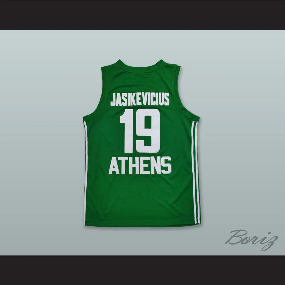 Sarunas Jasikevicius 19 Panathinaikos BC Green Basketball Jersey