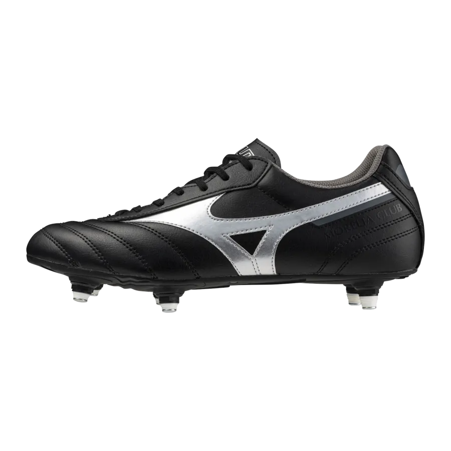 SCARPE CALCIO MIZUNO MORELIA 2 CLUB SCARPA FOOTBALL 6 TACCHETTI NERA
