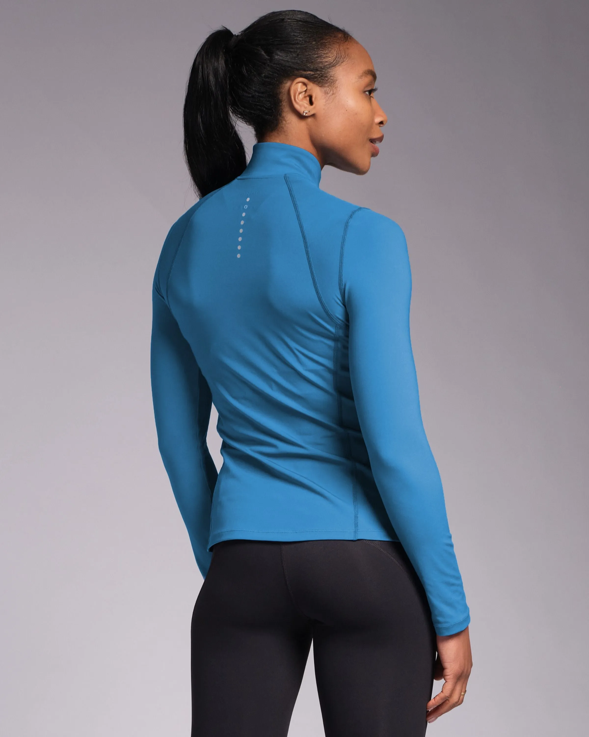 Sculpt Perform Half Zip Vintage Blue