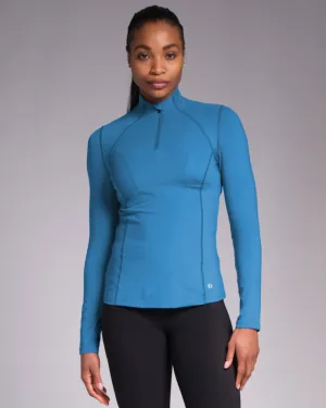 Sculpt Perform Half Zip Vintage Blue