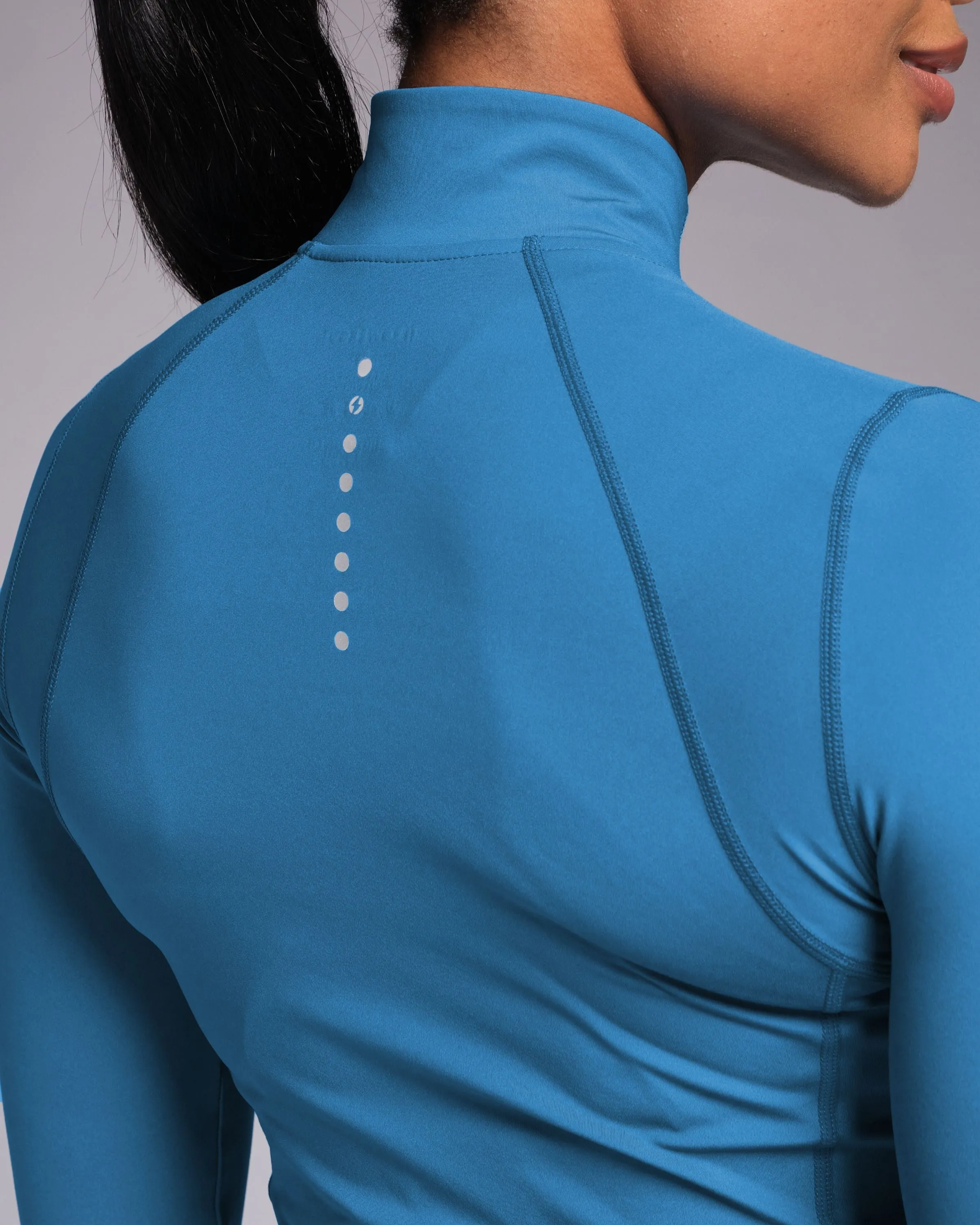 Sculpt Perform Half Zip Vintage Blue