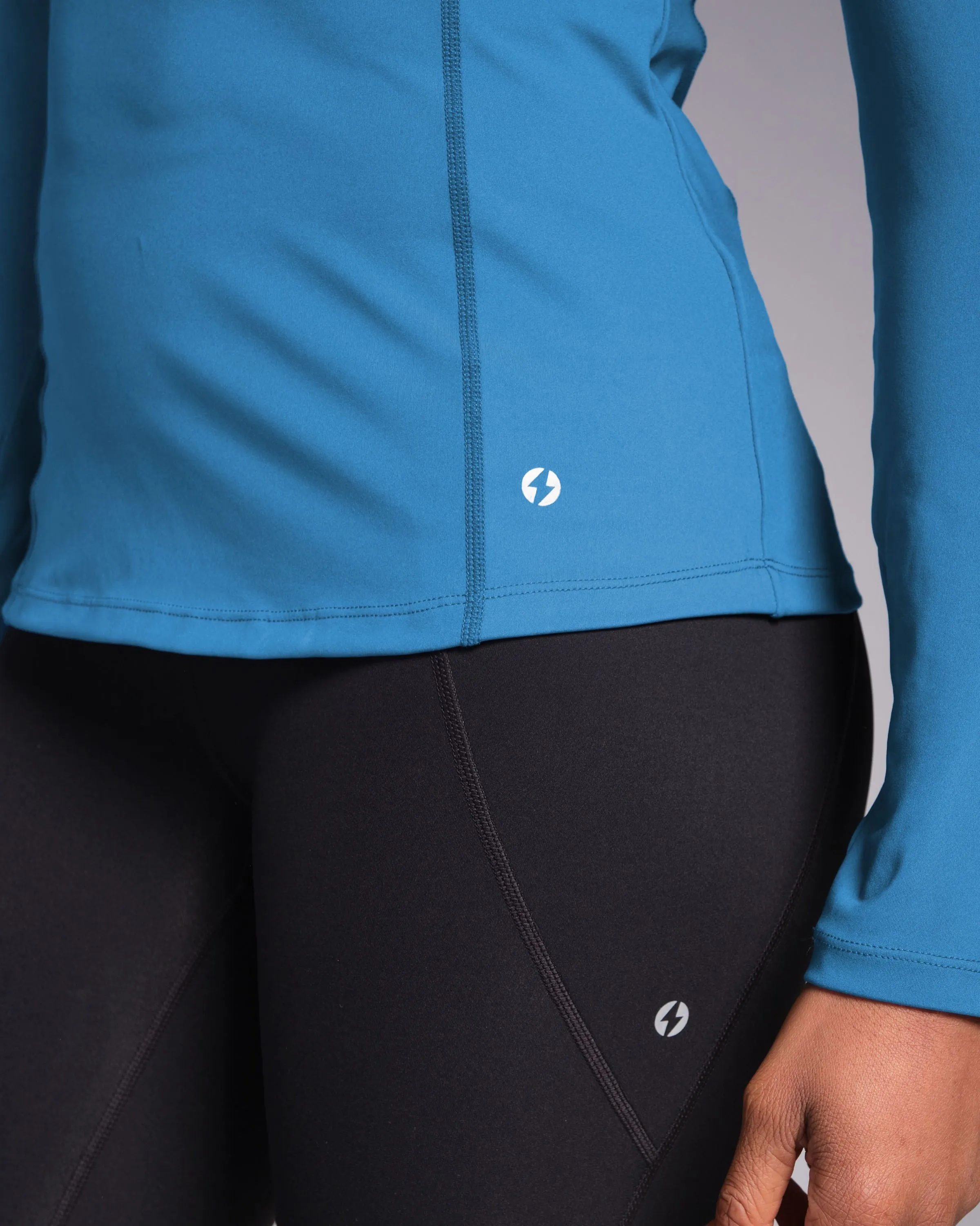 Sculpt Perform Half Zip Vintage Blue