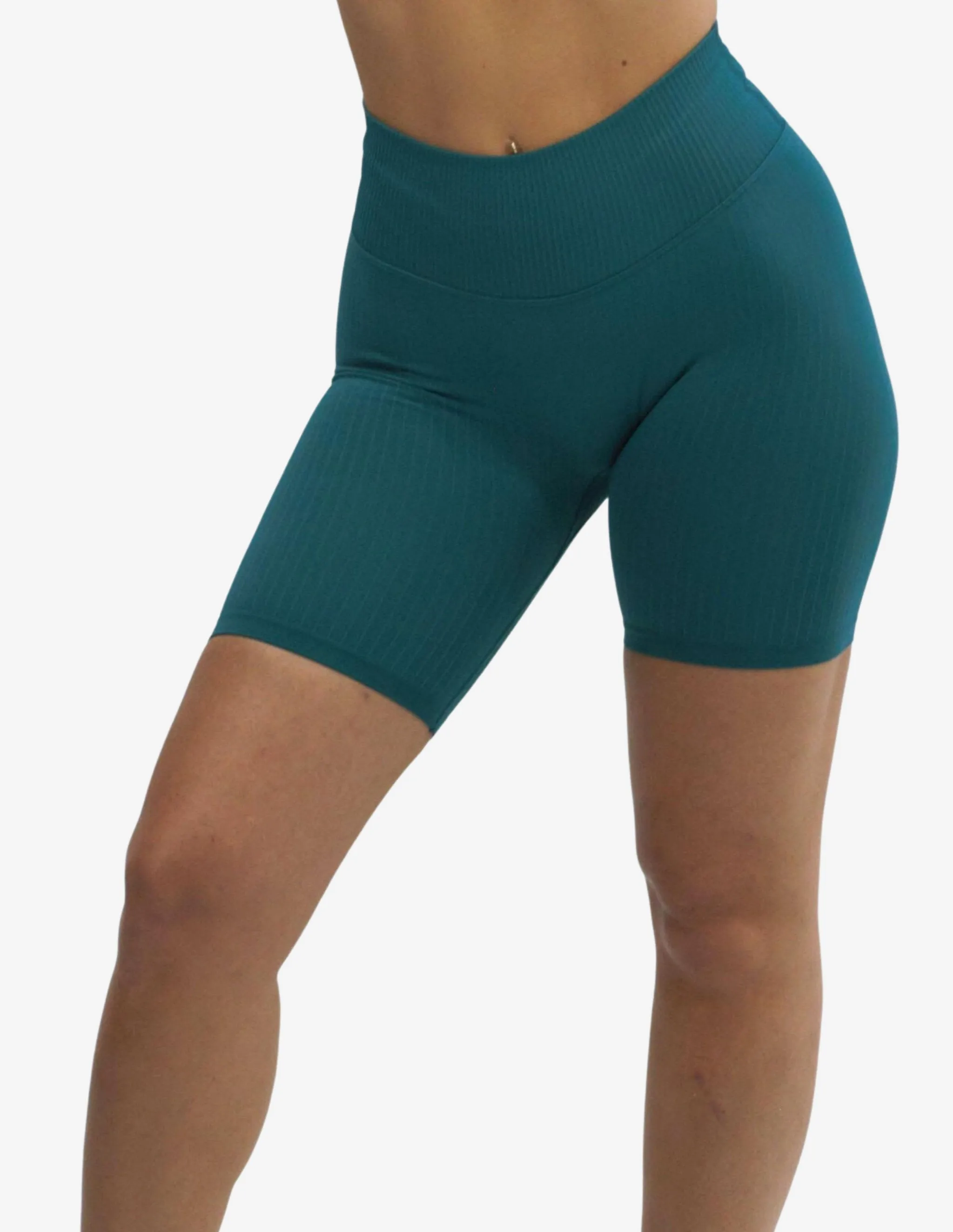 Seamless Ribbed Short Emerald
