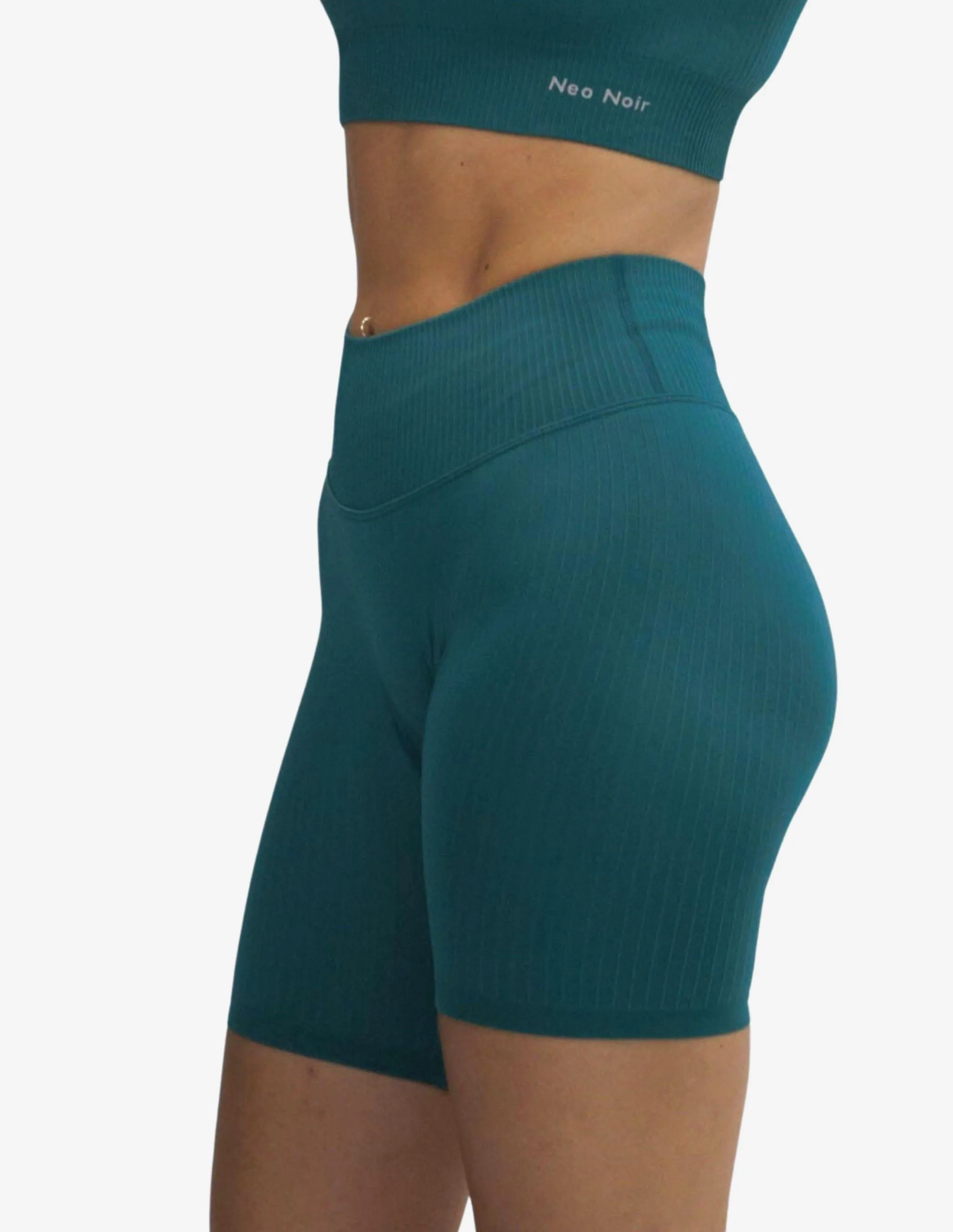 Seamless Ribbed Short Emerald
