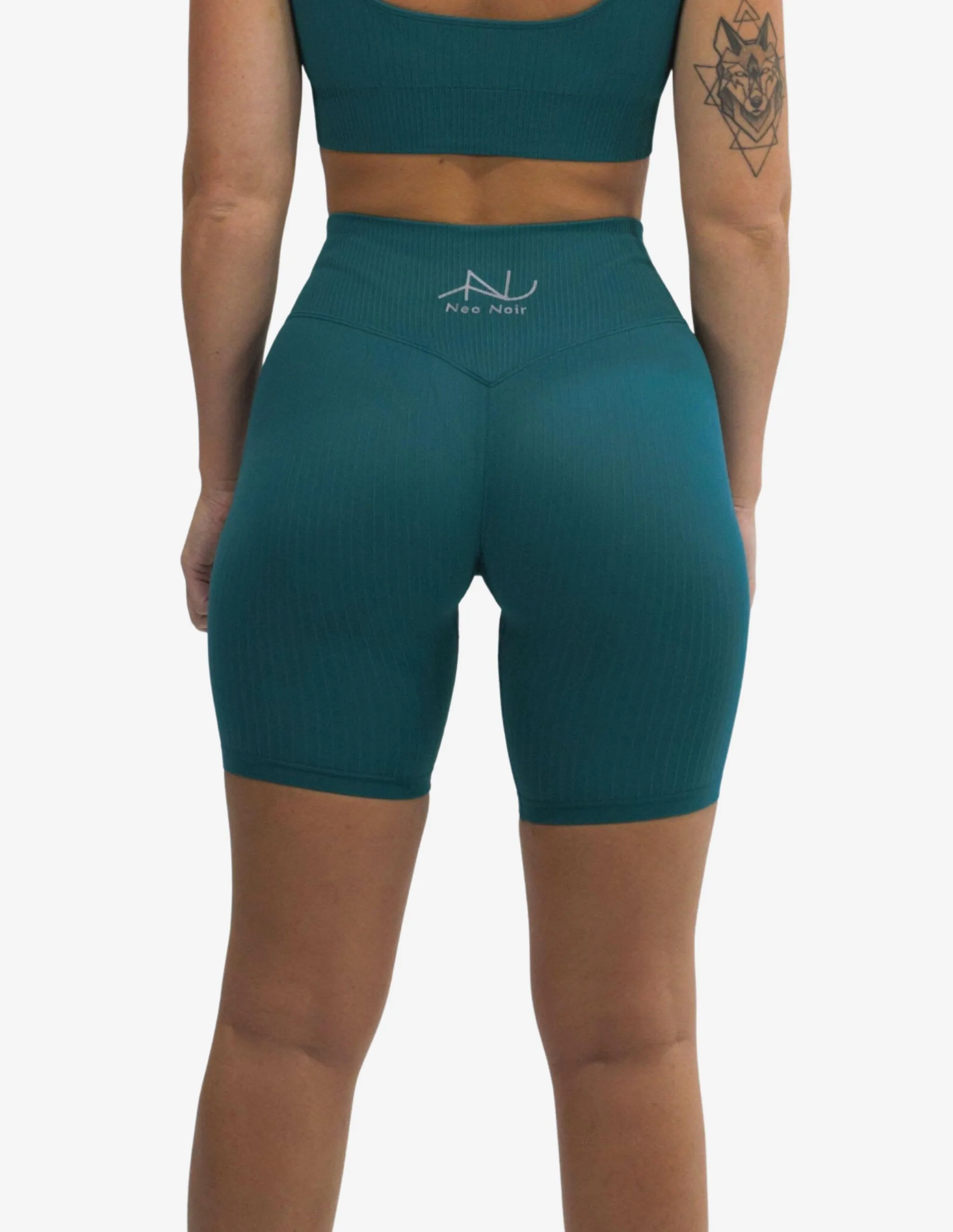 Seamless Ribbed Short Emerald