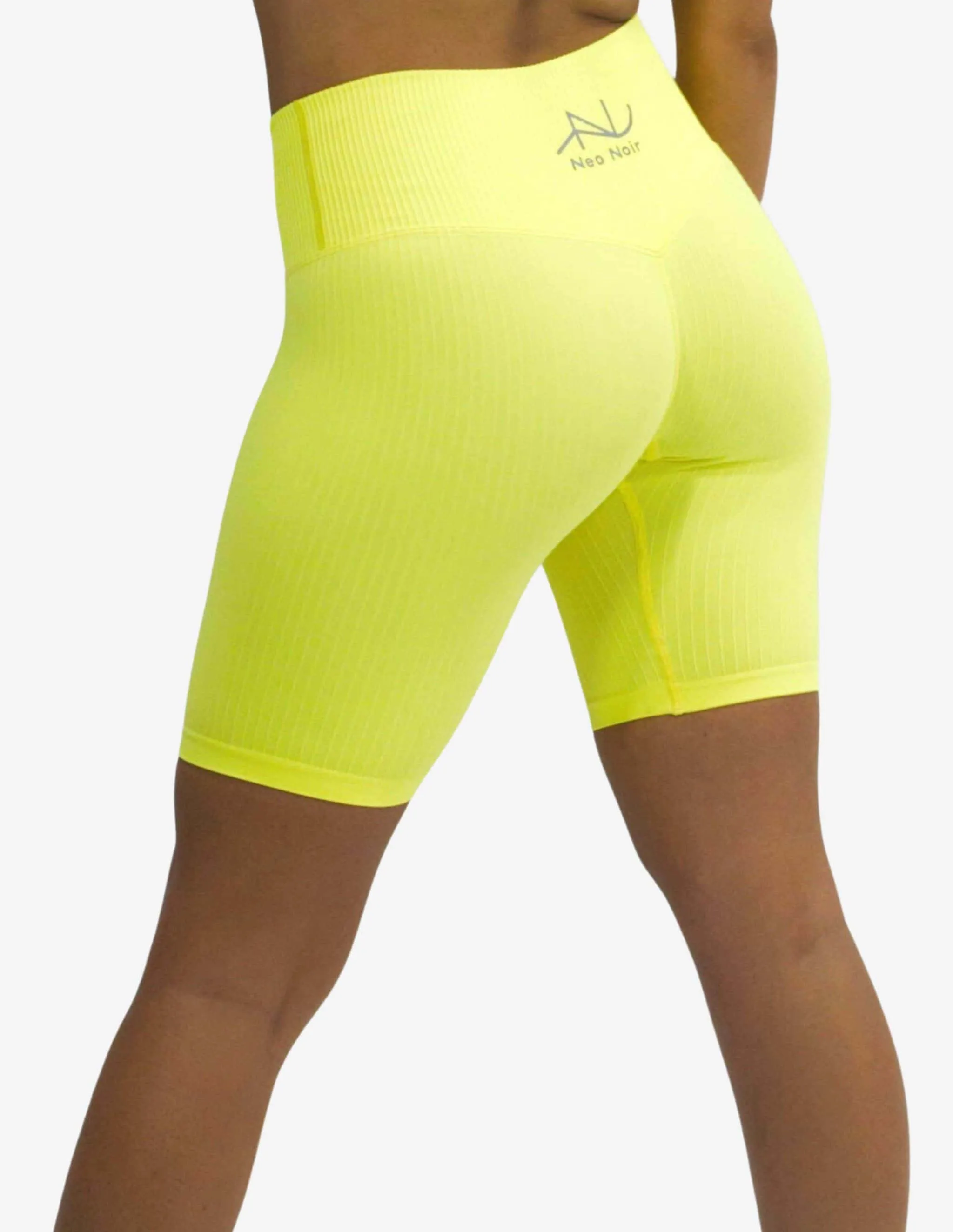 Seamless Ribbed Short Fluro Yellow