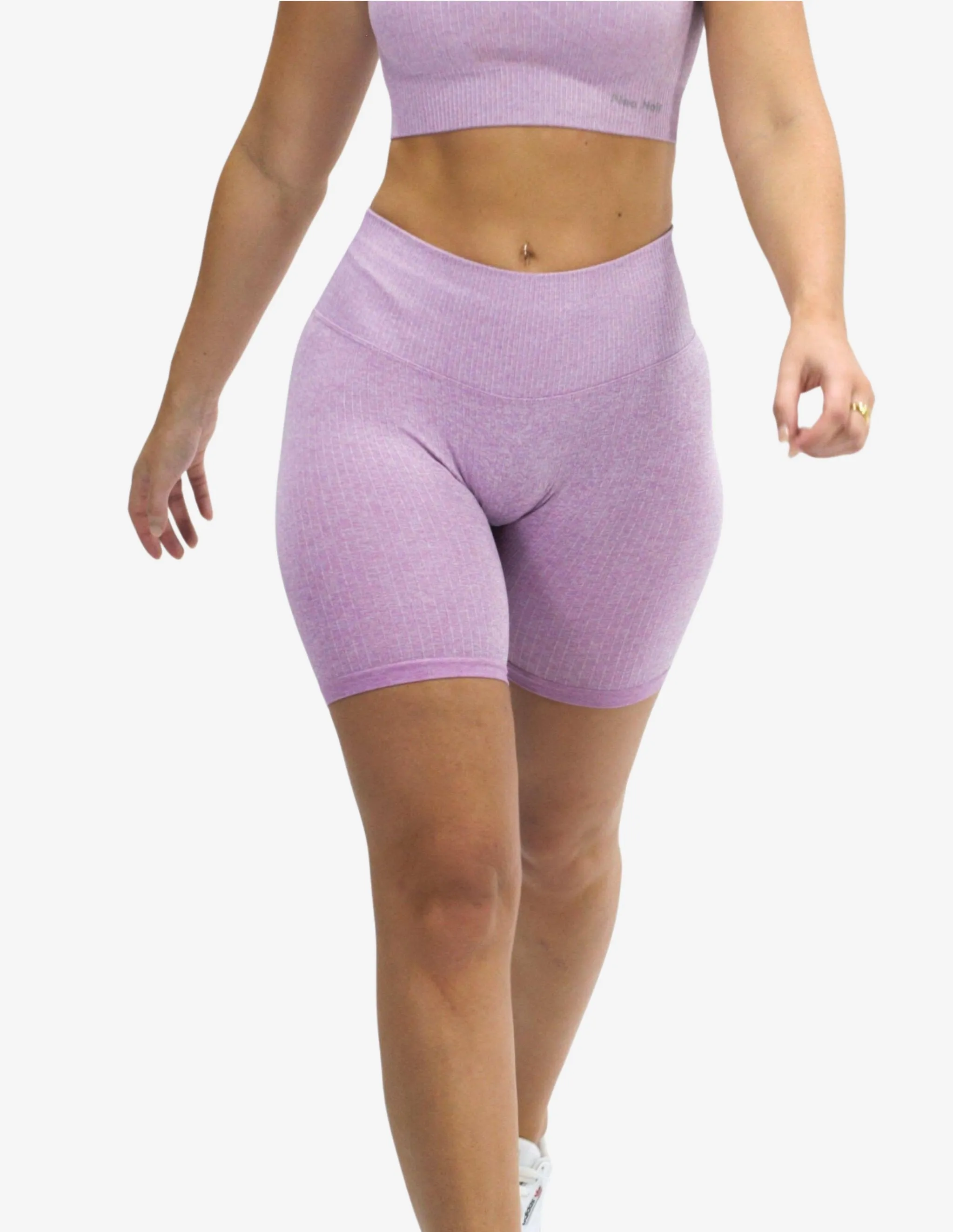 Seamless Ribbed Short Purple