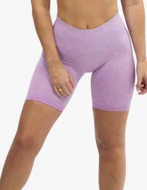 Seamless Ribbed Short Purple