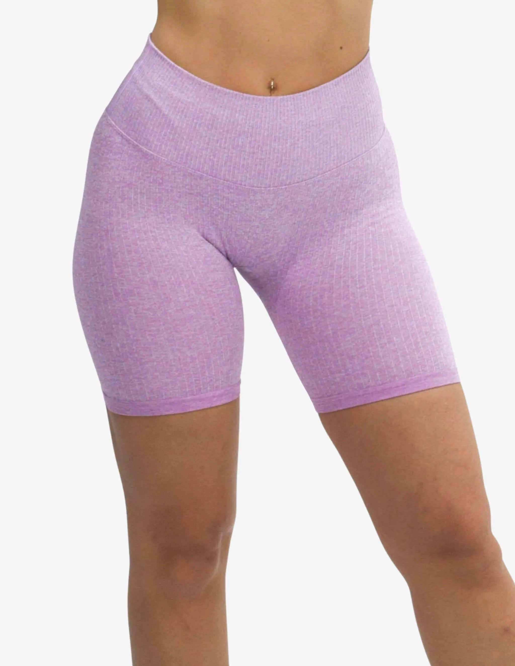 Seamless Ribbed Short Purple