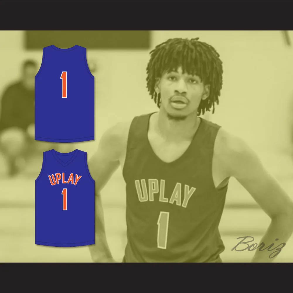 Shaedon Sharpe 1 UPLAY Canada AAU Blue Basketball Jersey 1