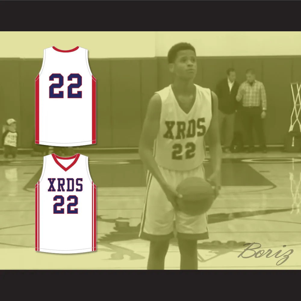 Shaqir O'Neal 22 Crossroads School Roadrunners White Basketball Jersey 1