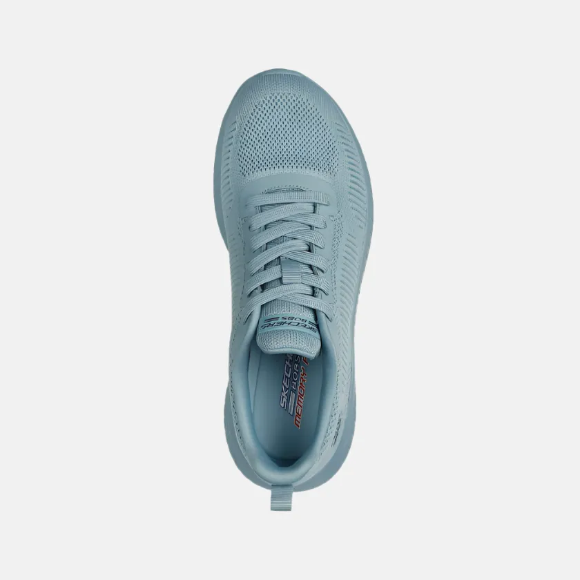 Skechers Bobs Squad Chaos-Face Off Women's Running Shoes -Light Blue