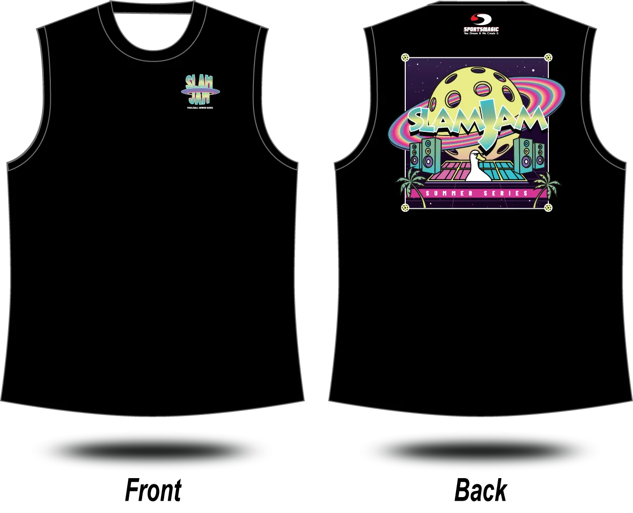 SLAM JAM (Summer Series) - Tank Top (Black)