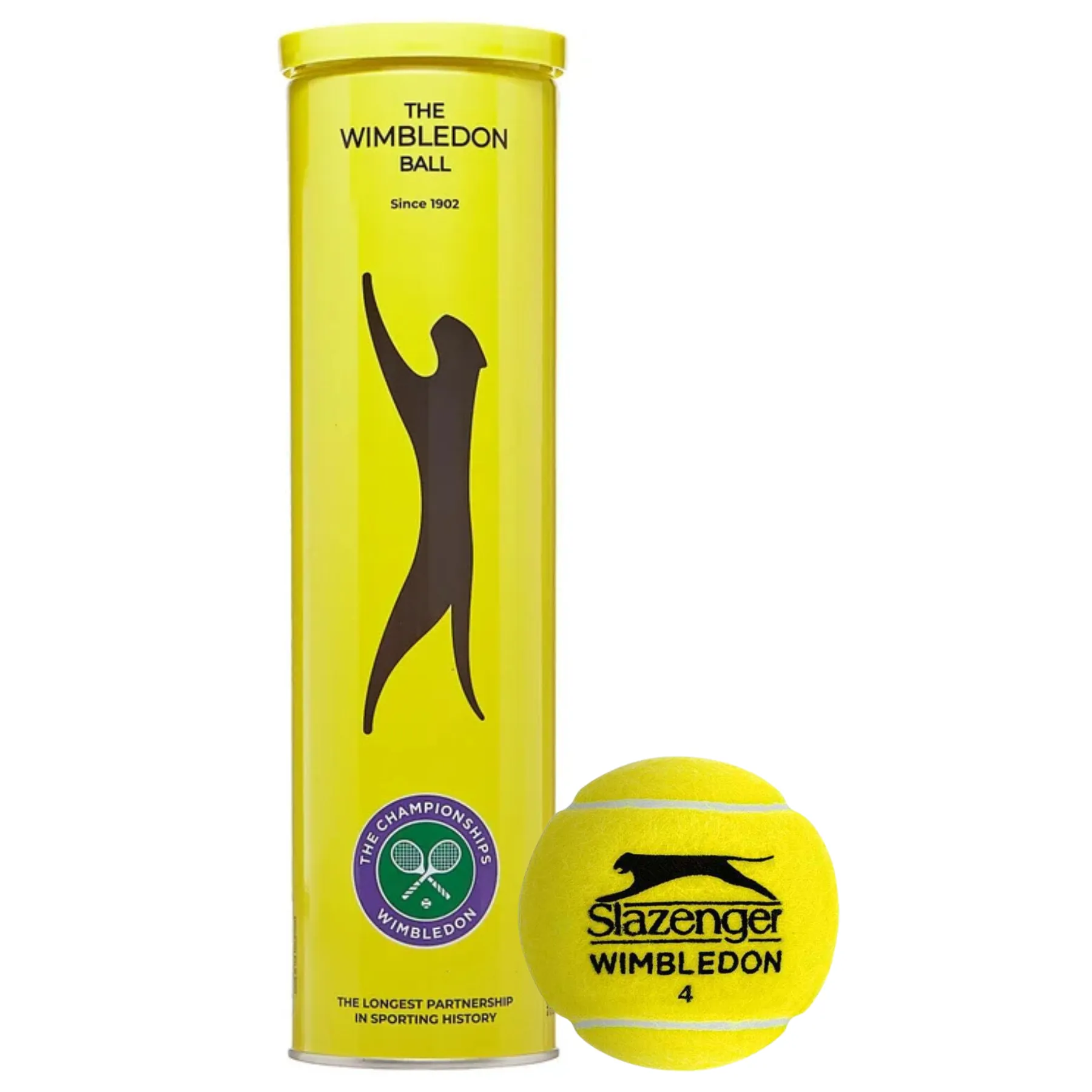 Slazenger Wimbledon 4 Ball Can