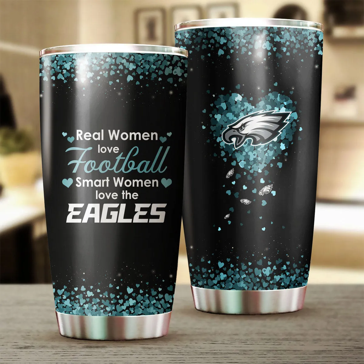 Smart Women Love The Philadelphia Football Tumbler Version 2