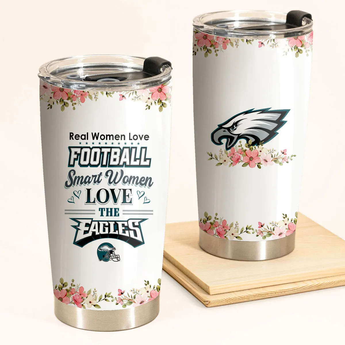 Smart Women Love The Philadelphia Football Tumbler