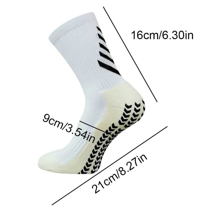 Soft Breathable Anti-Slip Football Sports Grip Socks - 1 Pair