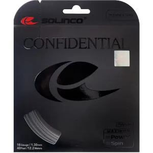 Solinco Confidential 16/1.30 Tennis String (Grey)