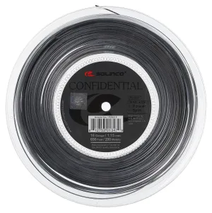 Solinco Confidential 18/1.15 Tennis String Reel (Grey)