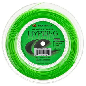 Solinco Hyper-G 16L/1.25 Tennis String Mini 100m Reel (Green)